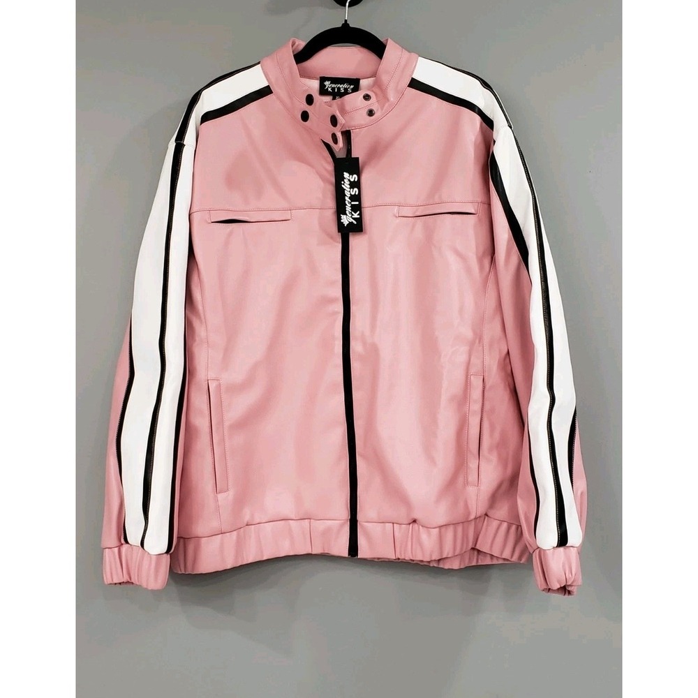 NEW XL Generation Kiss Dolls Kill PINK HOLLYWOOD MOTO MOTORCYCLE JACKET BIKER